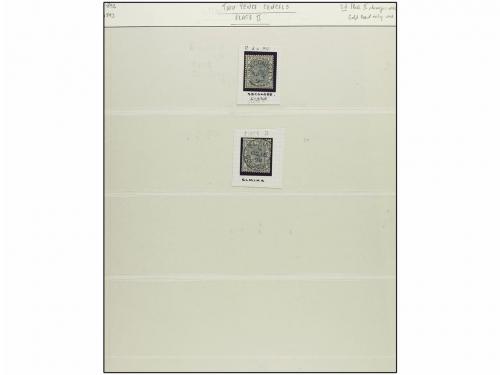 ° COSTA DE ORO. 1889-91. Collection with 1/2 penny (9), 1 pe