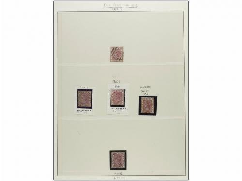 ° COSTA DE ORO. 1889-91. Collection with 1/2 penny (9), 1 pe