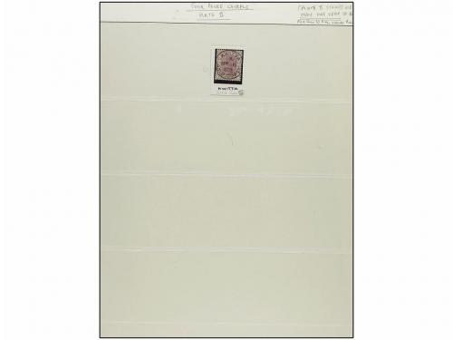 ° COSTA DE ORO. 1889-91. Collection with 1/2 penny (9), 1 pe