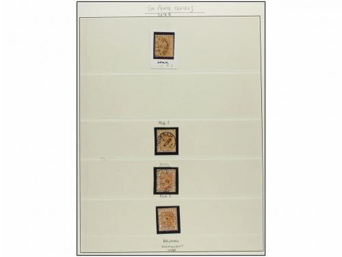 ° COSTA DE ORO. 1889-91. Collection with 1/2 penny (9), 1 pe