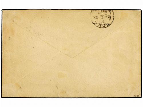 ✉ CABO VERDE. 1888 (Aug 18). Cover to NEW YORK endorsed "per