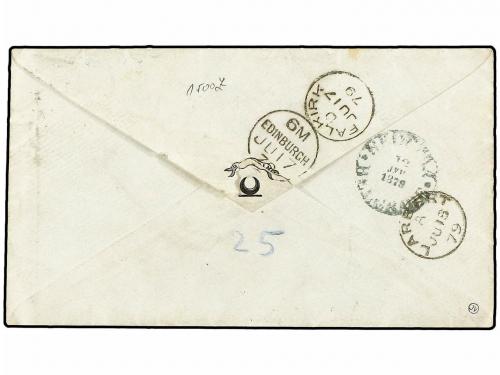 ✉ SERBIA. Mi. 12IVA, 17IVA. 1879 (12 June). PIRET to EDIMBUR