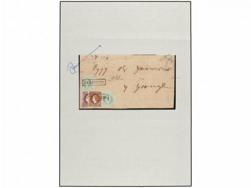 ✉ SERBIA. Mi. 17IB var., 12IC, 16IC (2). (1869 CA.). FRONT O