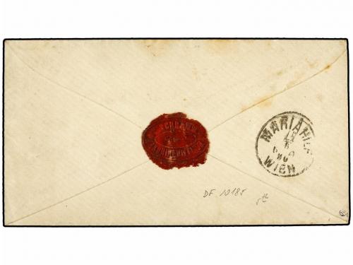 ✉ SERBIA. Mi. 12V, 14V. 1880 (17 Aug.). BELGRADE to VIENNA. 