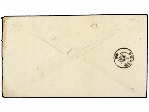 ✉ COLONIAS ESPAÑOLAS: CUBA. Ant. 22 (4). 1871. HABANA a ESPA