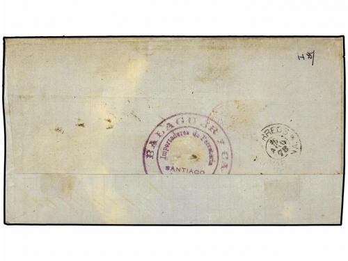 ¿ COLONIAS ESPAÑOLAS: CUBA. Ed. 48(3). 1878. FRONTAL con par