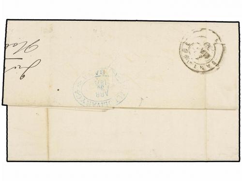 ✉ COLONIAS ESPAÑOLAS: CUBA. Ed. 55. 1879. HABANA a SANTANDER