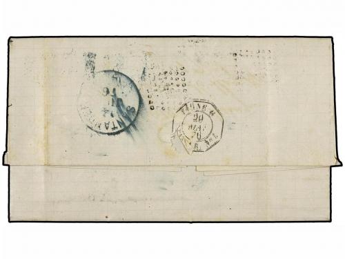 ✉ VENEZUELA. 1876 (19 Marzo). CARUPANO (Venezuela) a SANTAND