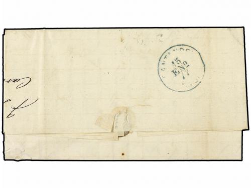 ✉ VENEZUELA. 1876 (31 Diciembre). CARUPANO (Venezuela) a SAN