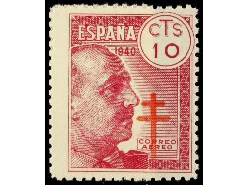 * ESPAÑA. Ed. 936, 938, 939idi. 10 cts. (2) y 40+10 cts. CRU