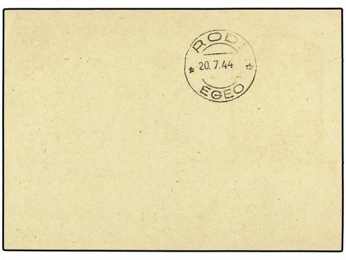 ✉ ITALIA: EGEO (Colonia italiana). Sa. 126/31. 1944. SERIE C