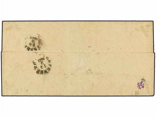 ✉ ALEMANIA ANTIGUOS ESTADOS: TOUR Y TAXIS. Mi. 7, 8. 1857 (S