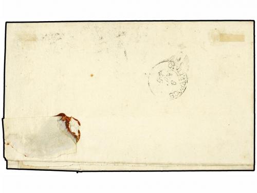 ✉ ITALIA ANTIGUOS ESTADOS: ESTADOS PONTIFICIOS. 1856. ROMA a