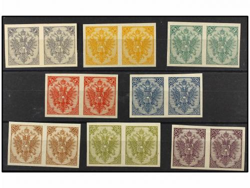(*) BOSNIA-HERZEGOVINA. Fe. 2/8. 1879. Complete set 1 kr. to
