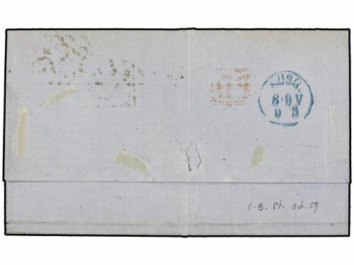 ✉ PORTUGAL. Af. 39 (2), 43. 1872. LISBOA a BERLÍN. 20 reis b