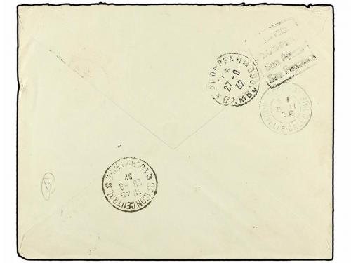 ✉ NUEVAS HEBRIDAS. 1932. TAKEO (Cambodge) a PORT VILA (Nueva