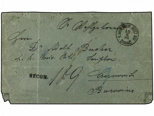 ✉ BOSNIA-HERZEGOVINA. Mi. 8 II. 1896 (June 10). Registered c