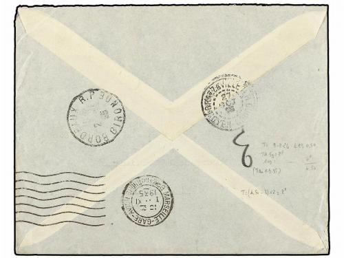 ✉ CONGO FRANCES. 1935. POINTE NOIRE a FRANCIA. 50 cts. (2) y