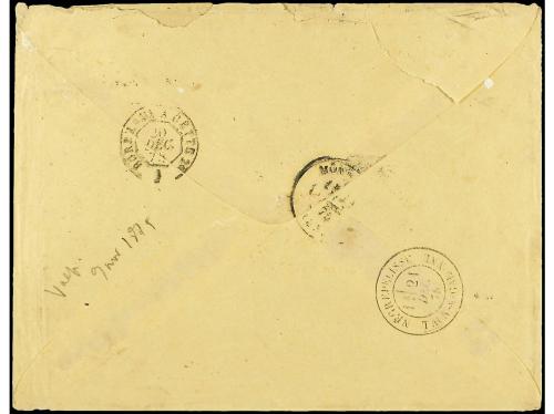 ✉ FRANCIA. 1875 (9 Nov.). VALPARAISO a FRANCIA. Carta comple