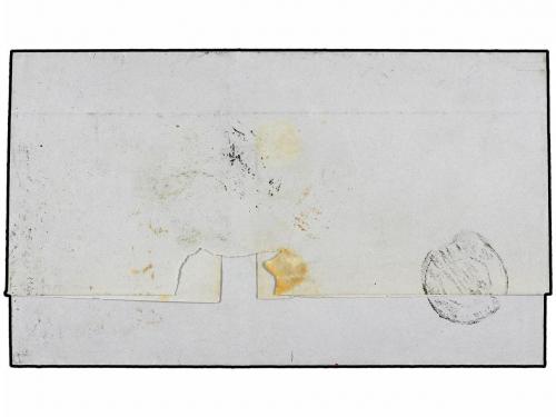 ¿ FRANCIA. 1856. PARÍS A VALPARAISO (Chile). 10 cts. bistre