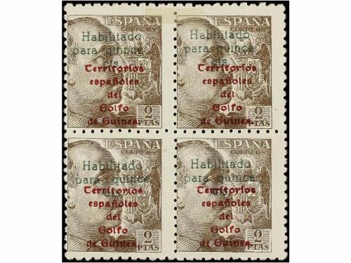 * COLONIAS ESPAÑOLAS: GUINEA. Ed. 271. 15 cts. s. 2 pts. Blo
