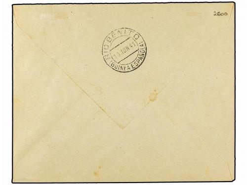 ✉ COLONIAS ESPAÑOLAS: GUINEA. Ed. 259c (4). 1941. BATA a RÍO