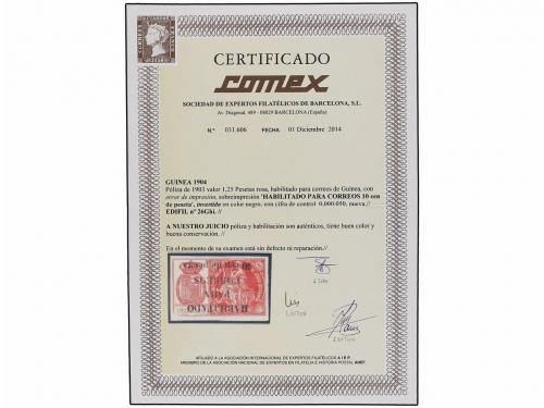 * COLONIAS ESPAÑOLAS: GUINEA. Ed. 26Ghi. 10 cents. s. 1 ,25 