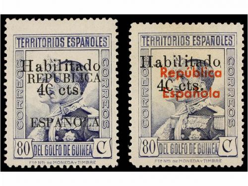 * COLONIAS ESPAÑOLAS: GUINEA. Ed. 254/55hza. SERIE completa.