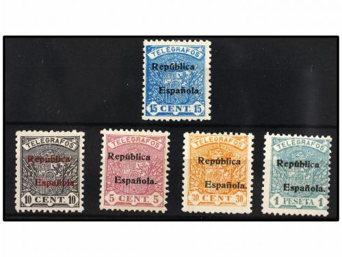 **/* ESPAÑA: TELEGRAFOS. Ed. 63/67. SERIE COMPLETA, centraje