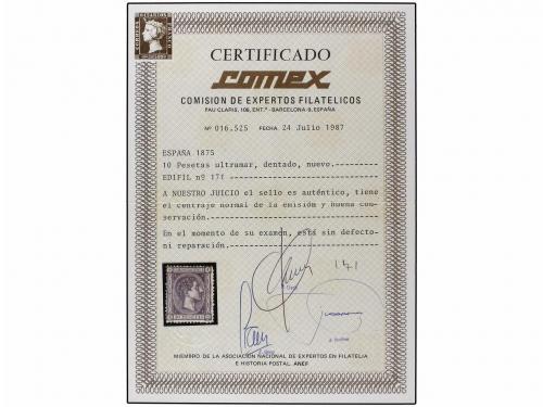 */(*) ESPAÑA. Ed. 165, 170, 171. 20 cts. naranja, 4 pts. ver
