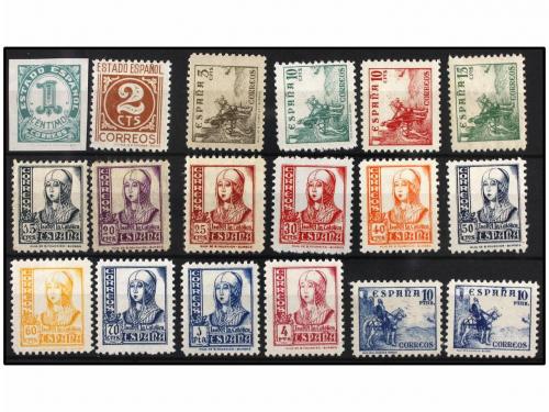 * ESPAÑA. Ed. 814/31. SERIE COMPLETA. Muy bonita. Cat. 255&euro;.