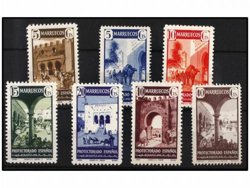 * COLONIAS ESPAÑOLAS: MARRUECOS. Ed. 234/40. SERIE COMPLETA.