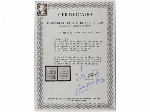 ** ESPAÑA. Ed. 1083A/B. VISITA DEL CAUDILLO A CANARIAS. Seri