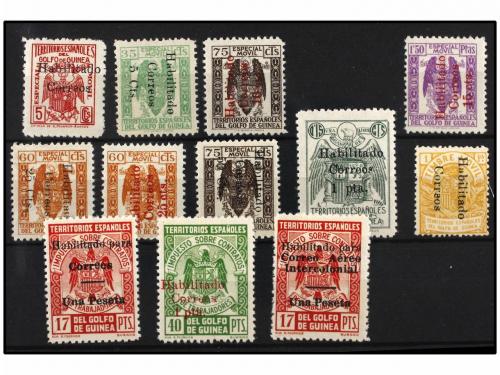 * COLONIAS ESPAÑOLAS: GUINEA. Ed. 259A/59L. Emisión Provisio