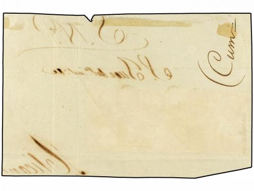 ✉ ESPAÑA. Ed. 13(12). 1852. Plica Judicial circulada desde V