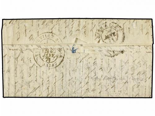 ✉ FRANCIA. Yv. 29. 1871 (17 Enero). A TROUVILLE. Circulada p