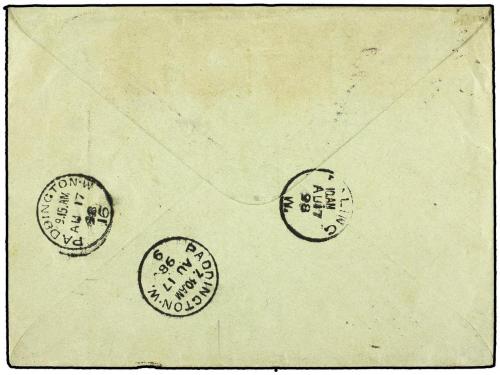 ✉ FRANCIA. 1898. MOIRANS a LONDRES. Entero Postal de 15 cts.