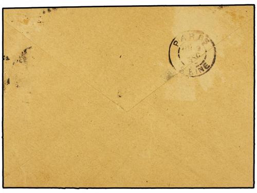 ✉ FRANCIA. Yv. 81. 1889. HIRSON a PARÍS. Valor Declarado de 