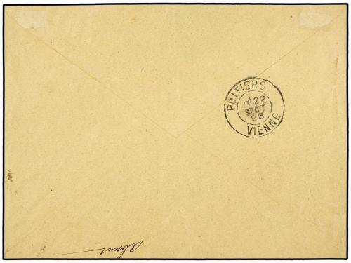 ✉ FRANCIA. Yv. 105, 94. 1895. MATHA a POITIERS. 40 cts. nara