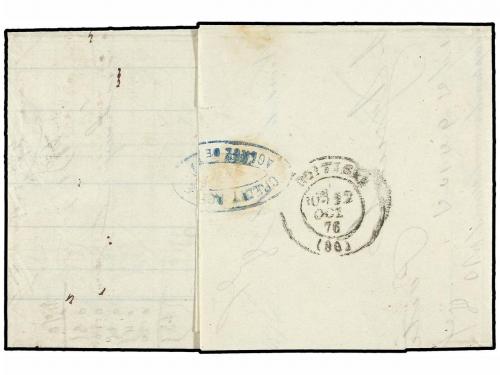 ✉ FRANCIA. Yv. 62 (2), 38. 1876. NIORT a POITIERY. 2 cts. ve