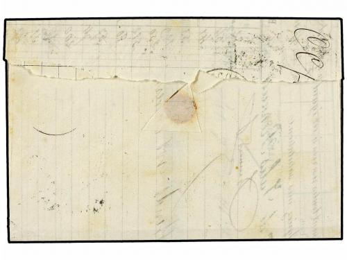 ✉ FRANCIA. 1874. NEUFCHATEAU a VITTEL. 30 cts. castaño y 40 