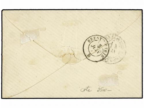 ✉ FRANCIA. Yv. 35 (2), 59. 1872. PONTIEU a VERSAILLES. 15 ct