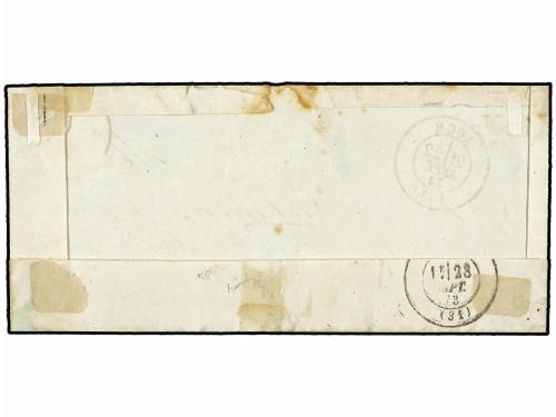 ✉ FRANCIA. 1873. TASAS. AUCH a ST. JEAN LE COMTAL. Circulada