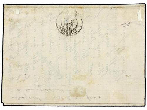 ¿ FRANCIA. 1871 (16 Febrero). DENAIN a PARÍS. 20 cts. azul u