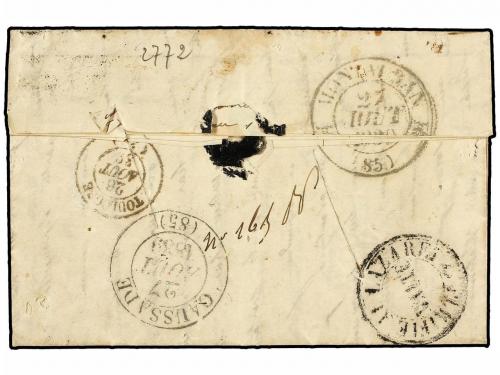 ✉ FRANCIA. 1839 (9-Agosto). TENEDOS (Turquia) a MARSEILLE. I