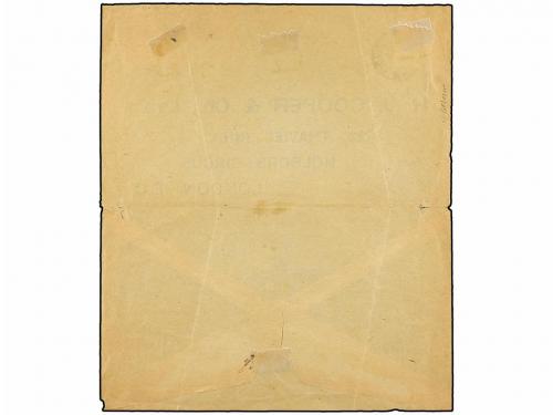 ✉ CHILE. 1899. MAGALLANES a LONDRES. 20 ctvos. negro en sobr