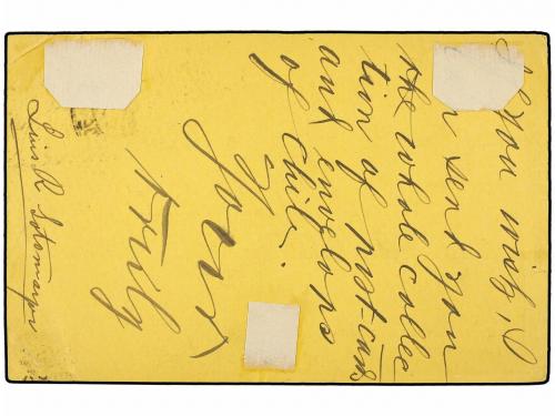 ✉ CHILE. 1899. SANTIAGO a FORT BEAUFORT (África del Sur). En