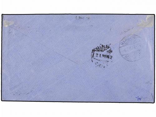 ✉ CHILE. 1899. SANTIAGO a ALEMANIA. Entero Postal de 10 ctvo