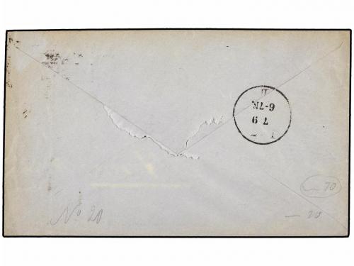 ✉ CHILE. 1896. VALPARAISO a ALEMANIA. 2 ctvos. carmín (5) ci