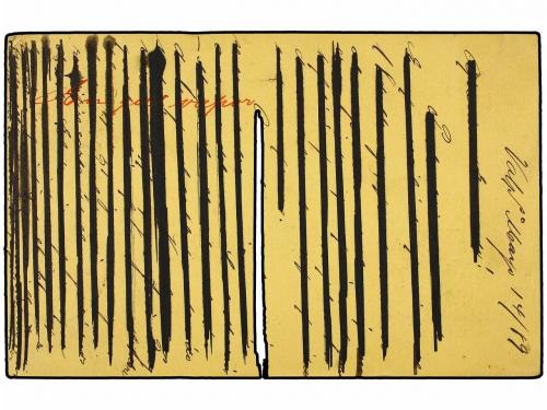 ✉ CHILE. 1889. VALPARAISO a ALEMANIA. Entero Postal de 2 ctv